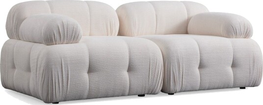 Belgin Sofa 2 seter Hvit