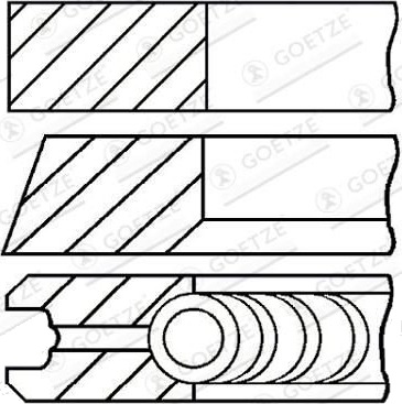 Stempelringsett GOETZE ENGINE 08-444105-00