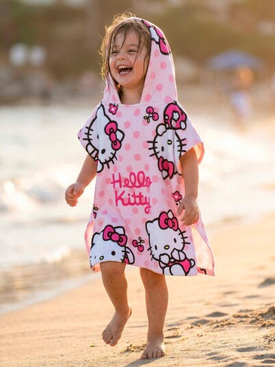 Hello Kitty Strandponcho Light pink Hello Kitty Strandponcho Light pink
