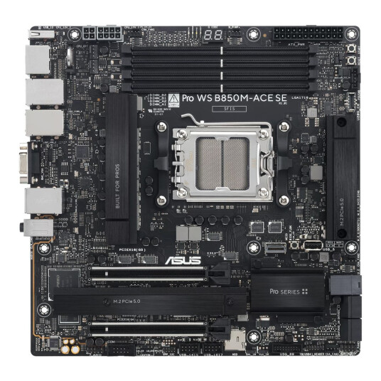 ASUS PRO WS B850M-ACE SE Micro ATX Hovedkort med AM5 Socket og DDR5 Minne ASUS PRO WS B850M-ACE SE Micro ATX Hovedkort med AM5 Socket og DDR5 Minne