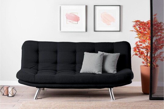 Kingaroy Sovesofa 3 seter 200x104 cm Svart