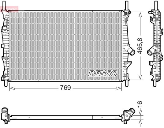 Radiator DENSO DRM10124