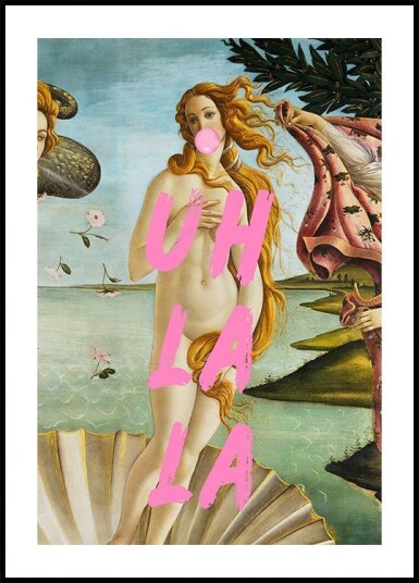 The Birth of Venus by Sandro Botticelli / Uh La La Poster Plakat / 70x100cm