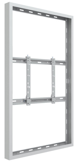 Multibrackets M Pro Series - innhegning - lav profil - for digitalsignerings-LCD-panel - medium - hvit