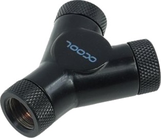Alphacool HF Y Connector mørkesvart 17066