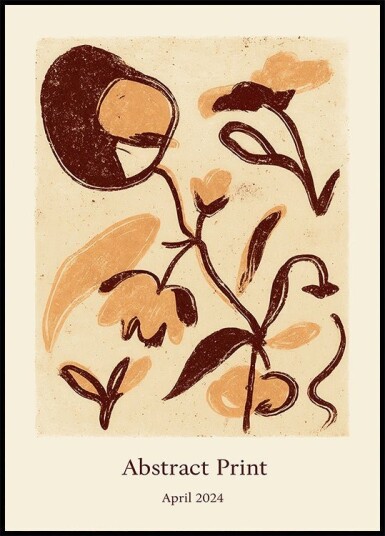 Abstractprint Plakat Plakat / 30x40cm