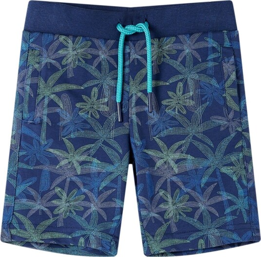 Barneshorts med snor marineblå 116