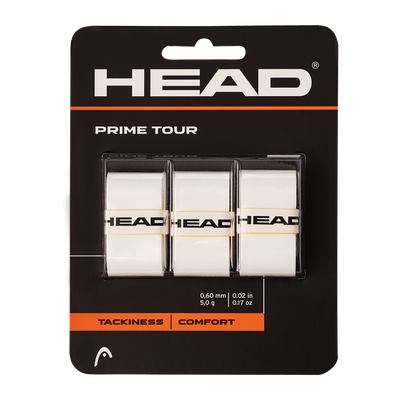 Head Prime Tour 3 pcs Pack grip tape tennis Hvit One Size Head Prime Tour 3 pcs Pack grip tape tennis Hvit One Size
