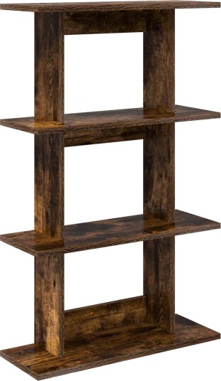vidaXL Vegghylle Veggmontert Røkt Eik 56 x 20 x 90 cm Konstruert tre
