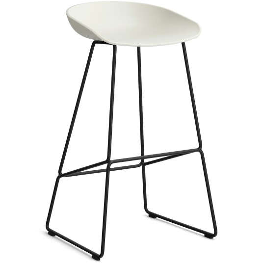 Hay AAS 38 2.0 Barstol 75 cm Rustfritt Stål Sort / Melange Cream