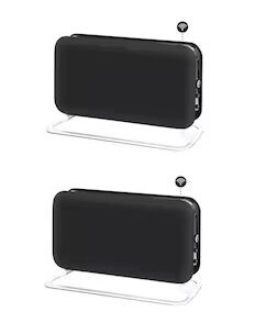 Mill WiFi gulvovn 1200W (sort) 2-pack