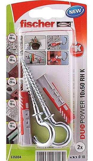 Fischer Plugg DuoPower 10 x 50mm 2 stk.