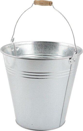 BØTTE ZINK 12L (10) m/TREHÅNDTAK GROUW