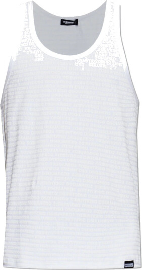 Dsquared2 Herre Topper Hvit S, Dsquared2 Herre Topper Hvit S,
