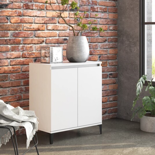 vidaXL Skjenk hvit 60x35x70 cm sponplate vidaXL Skjenk hvit 60x35x70 cm sponplate