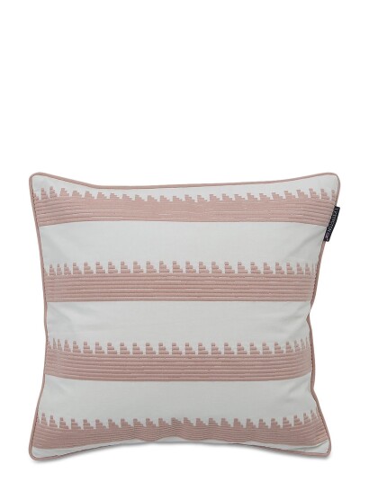 Lexington Home Embroidery Striped Sham Pink Lexington Home PINK/WHITE 50X50CM