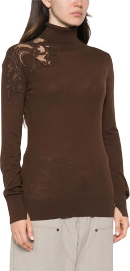 Ermanno Scervino Dame Strikkevarer Brun M,