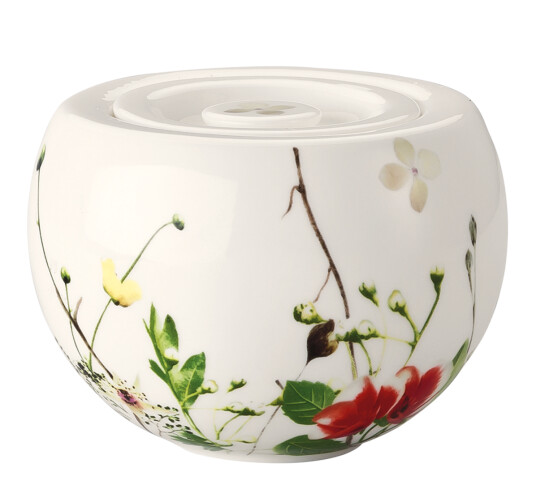 Rosenthal Fleurs Sauvages sukkerskål med lokk 25 cl Rosenthal Fleurs Sauvages sukkerskål med lokk 25 cl