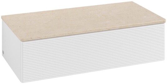 Villeroy & Boch Villeroy & Boch Antao Sideskap 100x50x26,8 cm m/lys Hvit/Crème Villeroy & Boch Villeroy & Boch Antao Sideskap 100x50x26,8 cm m/lys Hvit/Crème