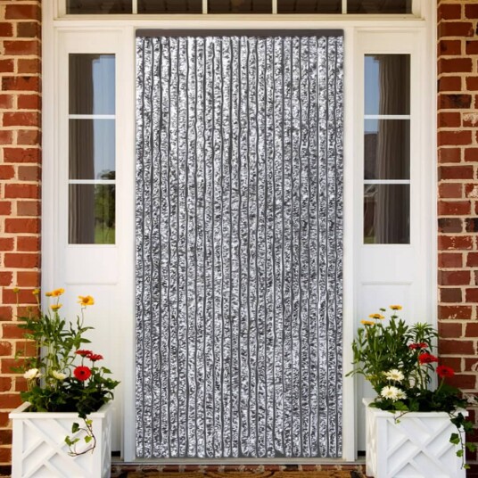 Insektgardin 90x220 cm brun og beige