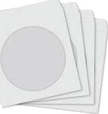 Herlitz Konvolutter For Cd/Dvd (Selvklebende) Med Vindu Hvit 1000 Stk
