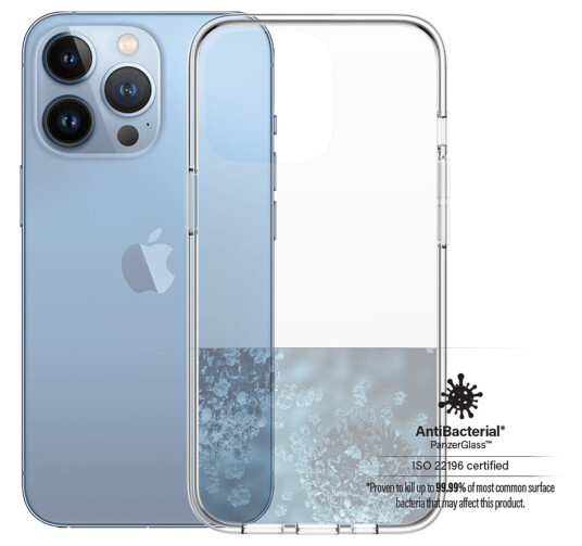 Panzerglass Clearcase Gjennomsiktig Deksler for iPhone 13 Pro - Antibakteriell, Magsafe Kompatibel