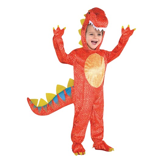 Amscan International Rød Dinosaur Barn Karnevalskostyme Medium Amscan International Rød Dinosaur Barn Karnevalskostyme Medium