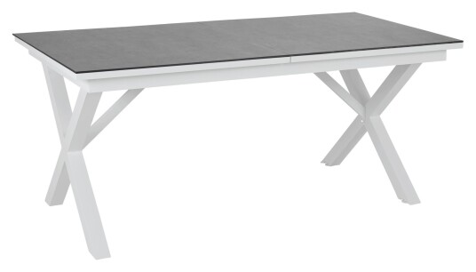 Brafab Hillmond Hagebord 166/226x100 Hvit/Grå Brafab Hillmond Hagebord 166/226x100 Hvit/Grå
