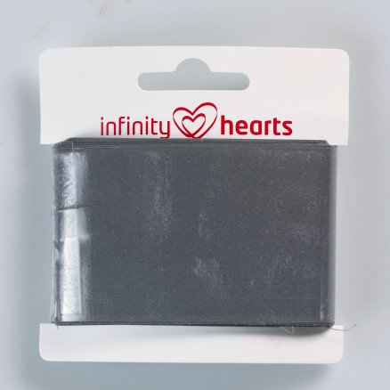 Infinity Hearts refleksbånd 50 mm grå 5 m