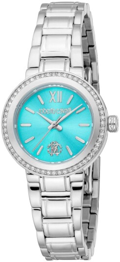 Roberto Cavalli by Franck Muller Dameklokke RC5L123M0055 Turkis/Stål