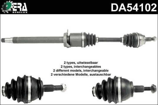ERA Benelux DA54102 Drivaksel ERA Benelux DA54102 Drivaksel