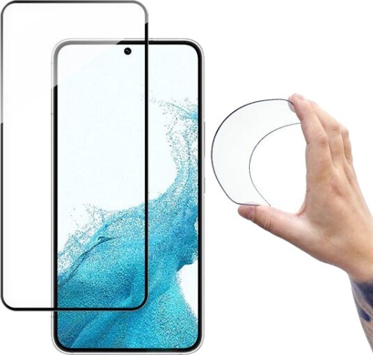 Wozinsky Full Cover Flexi Nano Glass Film Tempered Glass with Frame Samsung Galaxy S22+ Clear