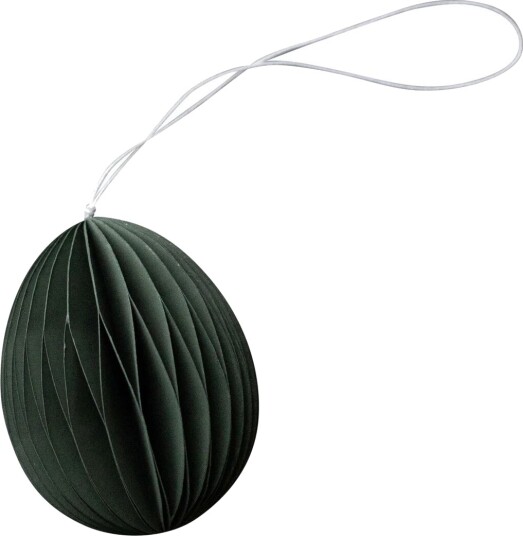 DBKD Ovoid påskepynt papir 7 cm Moss