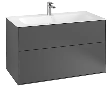 Villeroy & Boch Finion Servantskap m/2 skuffer 996x591 mm m/lys Antrasitt Matt