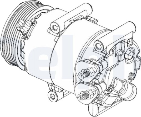 AC kompressor DELPHI CS20324 AC kompressor DELPHI CS20324