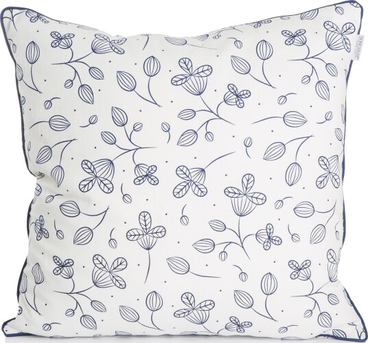 Songvaar® Pute hvit m/blått mønster 50x50cm Songvaar Songvaar® Pute hvit m/blått mønster 50x50cm Songvaar