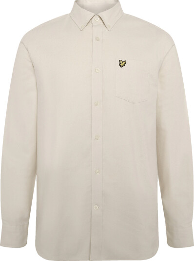 Lyle & Scott Plain Flannel Shirt Grey M