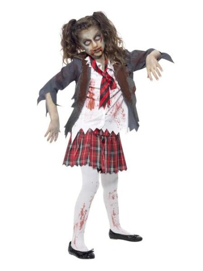 Zombie Skolejente kostyme Zombie Skolejente kostyme