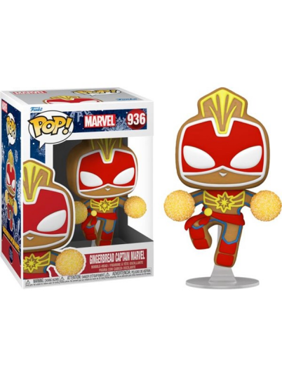 Funko! Pop! Vinyl - Marvel: Marvel Holiday Gingerbread Captain Marvel (50661)