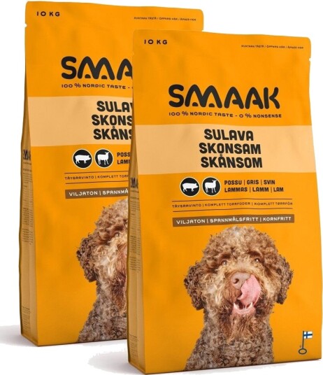 Smaak Dog Adult Grain Free Pork 2X10 kg