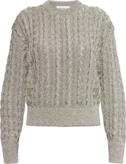 Alexander McQueen Dame Strikkevarer Grå M,