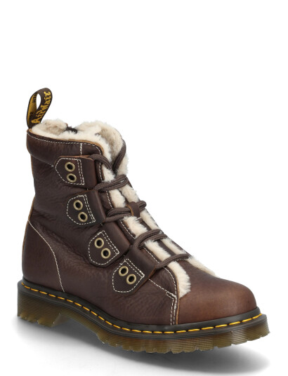 Dr. Martens 1460 Ltt Fl Dark Brown Grizzly - Brown - 42