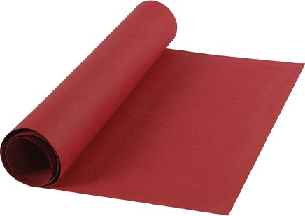 Læderpapir B: 50 cm ensfarvet 350 g rød 1 rl.