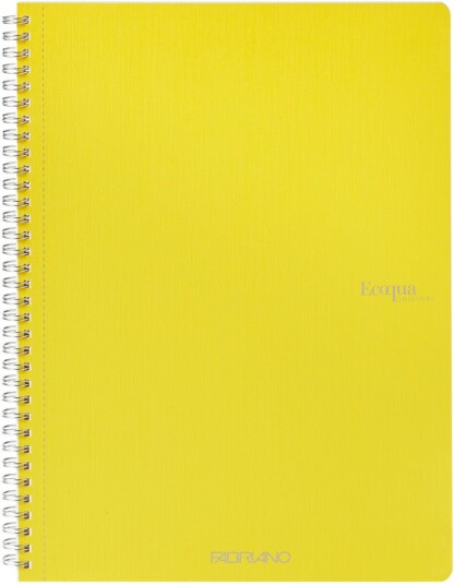 Notatbok EcoQua Original Spiral A4 Linjert Gul Notatbok EcoQua Original Spiral A4 Linjert Gul