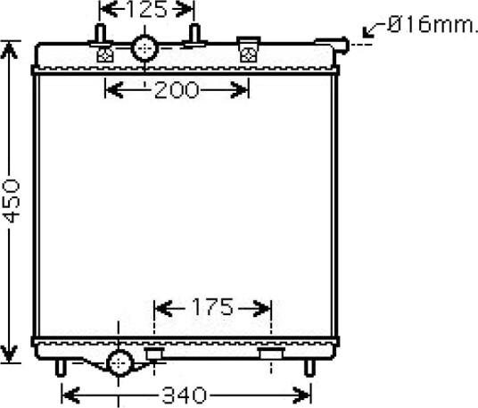 DIEDERICHS DCM2808 Radiator motorkjøling