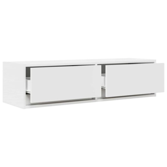  TV skap Hvit 100x31x25,5 cm Konstruert tre