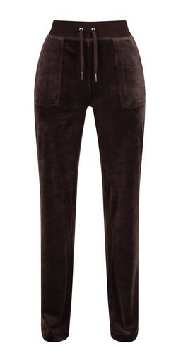 Juicy Couture Del Ray Classic Velour Pant Pocket - Java L