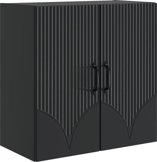 vidaXL Vegghengt skap Svart 59 x 31 x 60 cm Konstruert tre