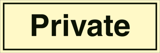Private - Etterlysende plast HI150 - 100 x 300 mm
