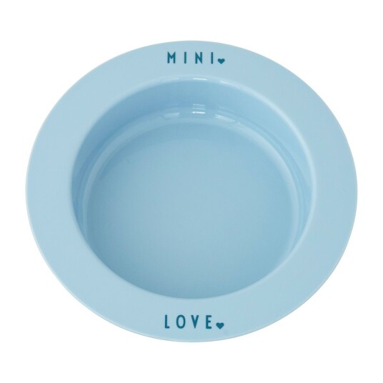 Design Letters dyp tallerken favoritt mini Light blue-love Design Letters dyp tallerken favoritt mini Light blue-love